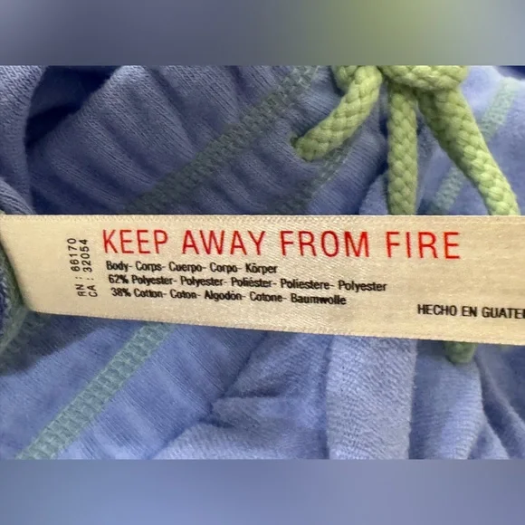 NEW Free People M Terry Sweatpants  Joggers Blue Grape Mist NWT - Picture 7 of 8